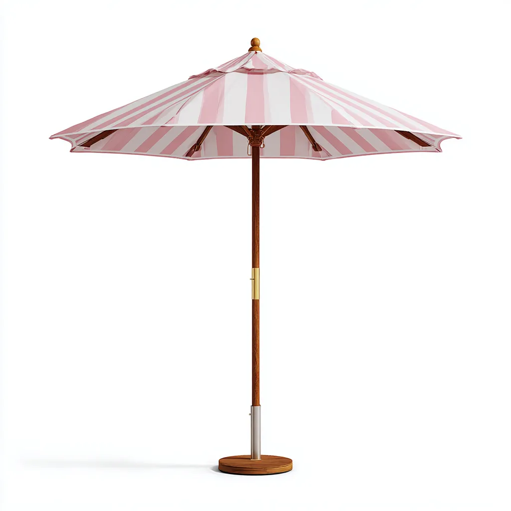 Ombrellone da giardino Tessuto 300x300x250 cm Rosa Design classico-Abodeosa