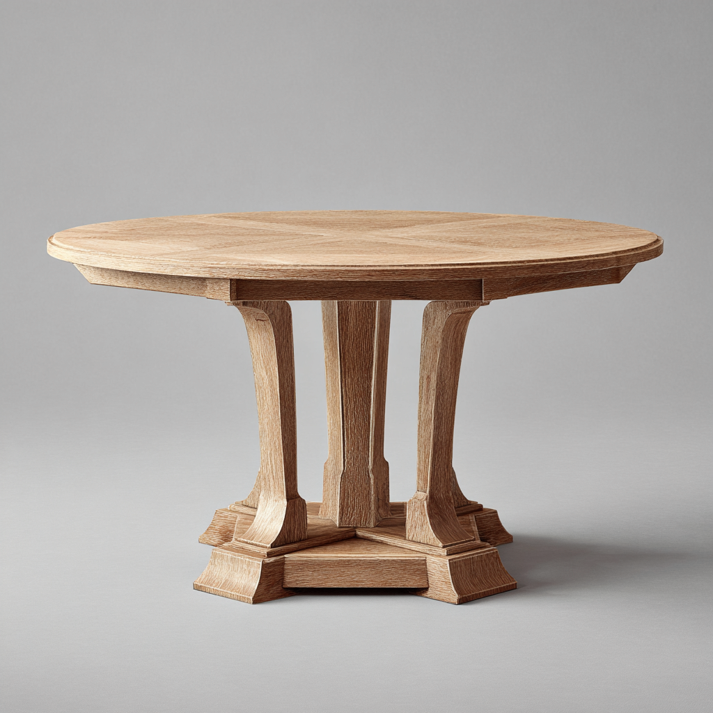 Tavolo da pranzo legno 120x120x76 cm - marrone - design classico-Abodeosa