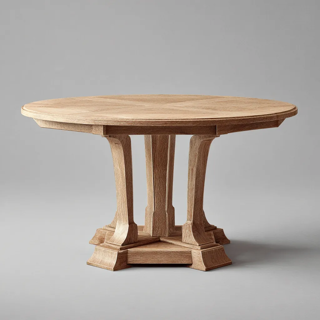 Tavolo da pranzo legno 120x120x76 cm - marrone - design classico-Abodeosa