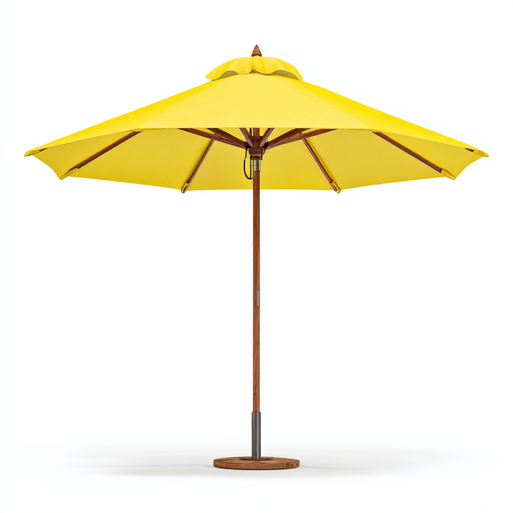 Ombrelloni da giardino legno tessuto 200x200x250 cm giallo per esterni design moderno-Abodeosa