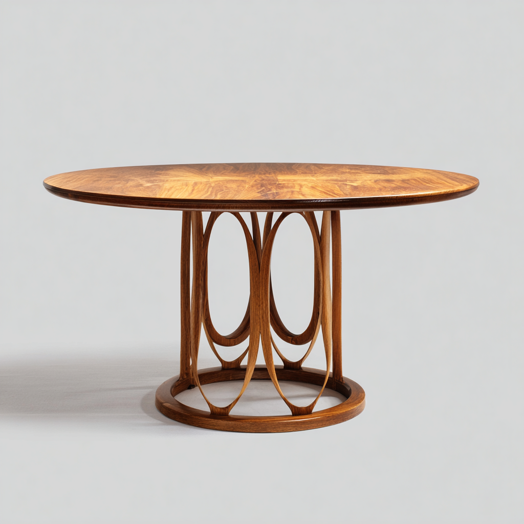 Tavolo da pranzo - legno massello - 130x130x76 cm - legno naturale - design moderno-Abodeosa