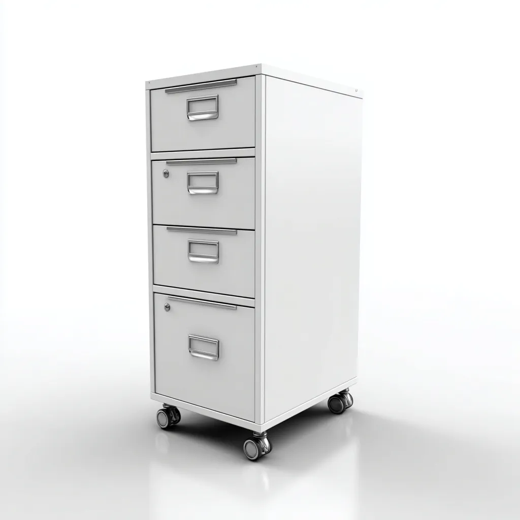 Armadio per ufficio metallo 45x40x95 cm - bianco - stile moderno-Abodeosa