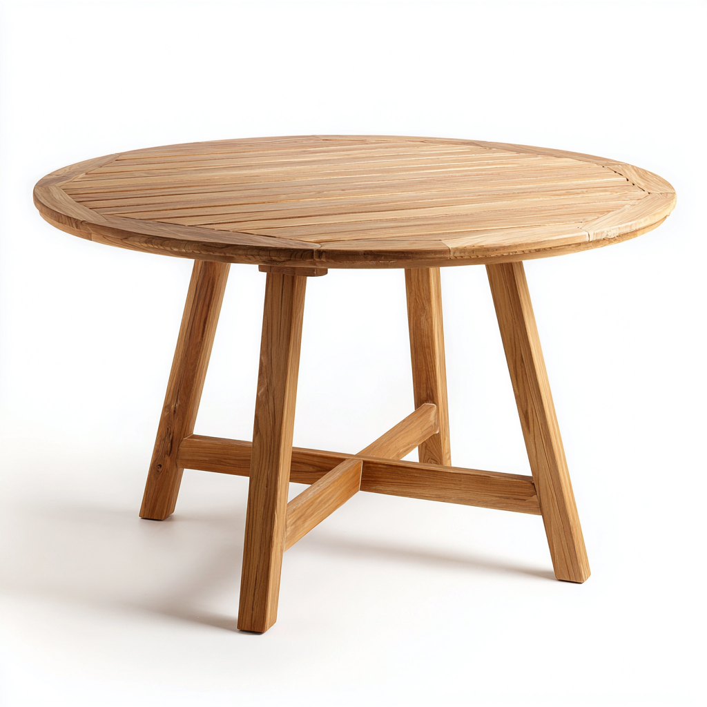 Tavolo da giardino legno 100x100x75 cm marrone per esterni design naturale-Abodeosa