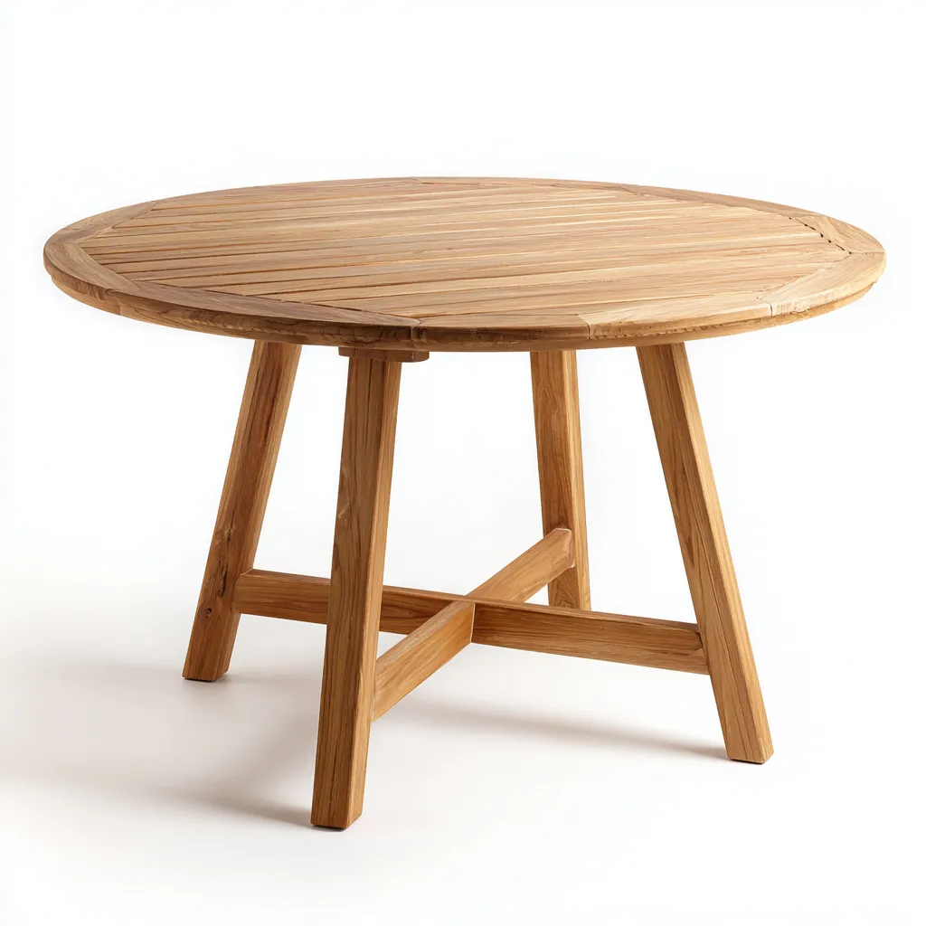 Tavolo da giardino legno 100x100x75 cm marrone per esterni design naturale-Abodeosa