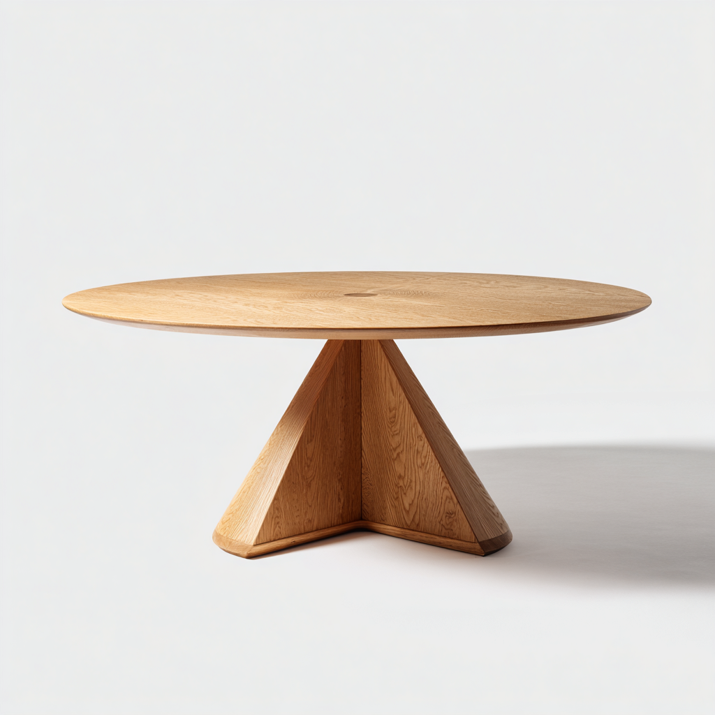 Tavolo da pranzo in legno 150x150x75 cm - legno naturale - design moderno - adatto alla sala da pranzo-Abodeosa