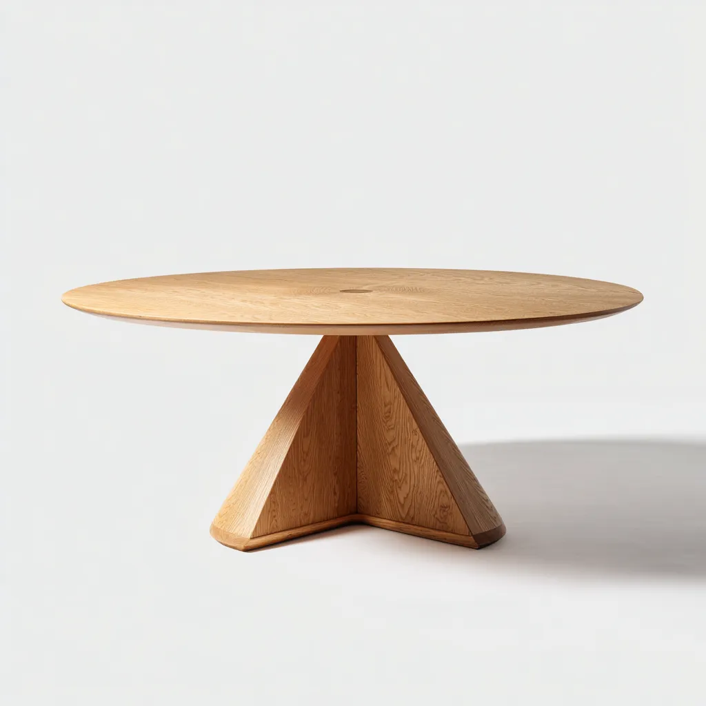 Tavolo da pranzo in legno 150x150x75 cm - legno naturale - design moderno - adatto alla sala da pranzo-Abodeosa