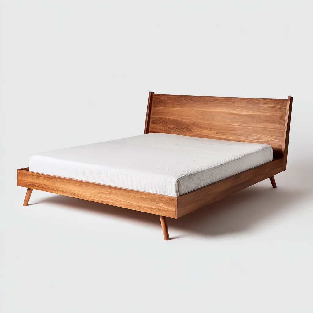 Letto matrimoniale legno 212x165x105 cm marrone per camera da letto design moderno-Abodeosa