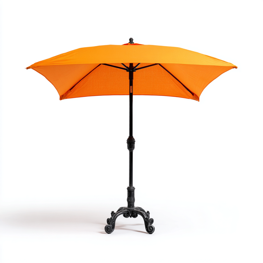 Ombrelloni da giardino metallo 280x280x260 cm arancione per esterno design classico-Abodeosa