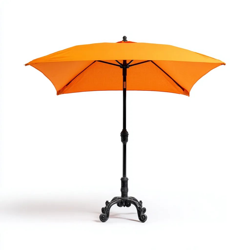 Ombrelloni da giardino metallo 280x280x260 cm arancione per esterno design classico-Abodeosa