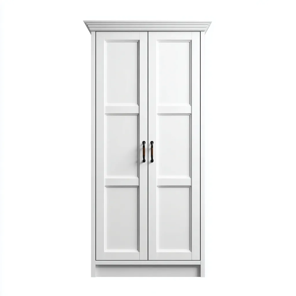 Armadio per ufficio - legno - 90x45x185 cm - bianco - uso ufficio - design moderno-Abodeosa