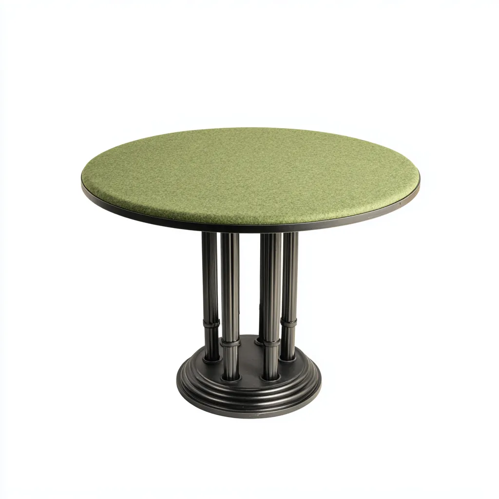 Tavolo da giardino metallo e resina 90x90x75 cm - verde-nero - design classico-Abodeosa