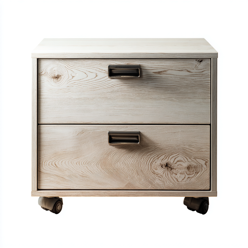 Armadio per ufficio legno-metallo 48x42x58 cm - beige - stile moderno-Abodeosa