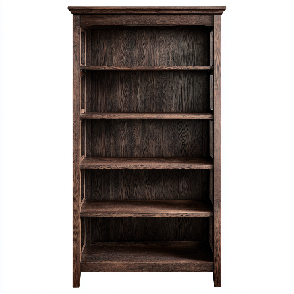 Libreria legno 90x35x185 cm marrone - stile classico-Abodeosa