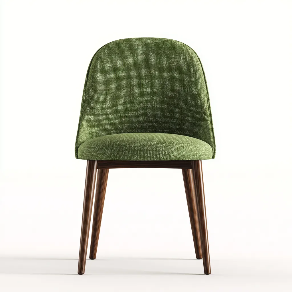 Sedia da pranzo - tessuto - 54x55x82 cm - verde - sala da pranzo - design moderno-Abodeosa