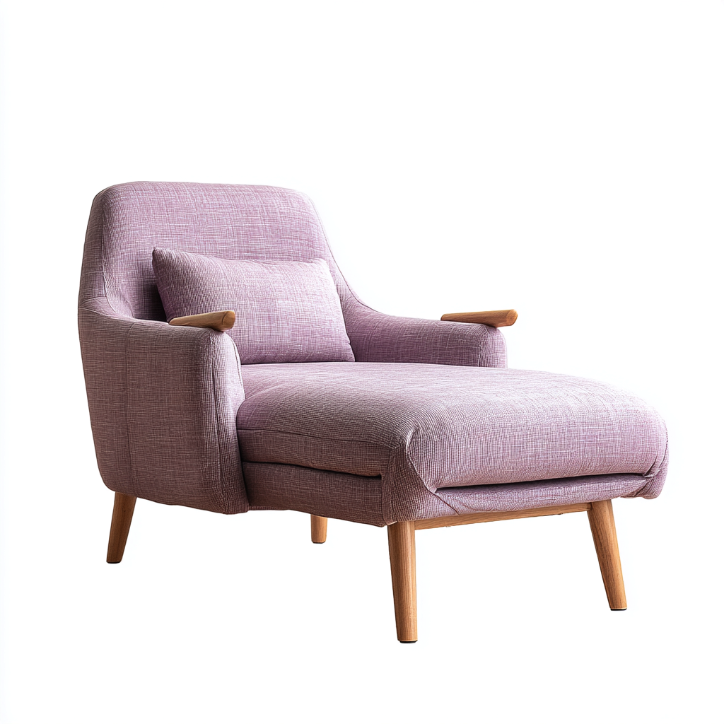 Chaise longue in tessuto 160x78x86 cm - rosa - design moderno - adatta al soggiorno-Abodeosa
