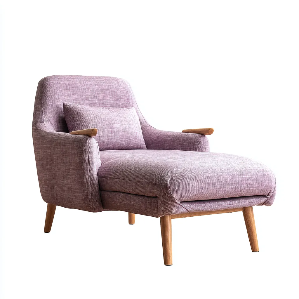 Chaise longue in tessuto 160x78x86 cm - rosa - design moderno - adatta al soggiorno-Abodeosa
