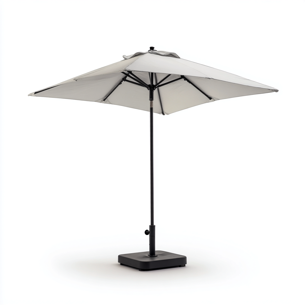 Ombrelloni da giardino metallo 280x280x255 cm grigio chiaro per esterno design classico-Abodeosa