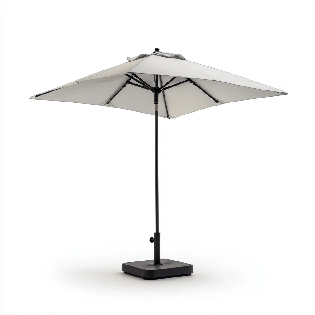 Ombrelloni da giardino metallo 280x280x255 cm grigio chiaro per esterno design classico-Abodeosa