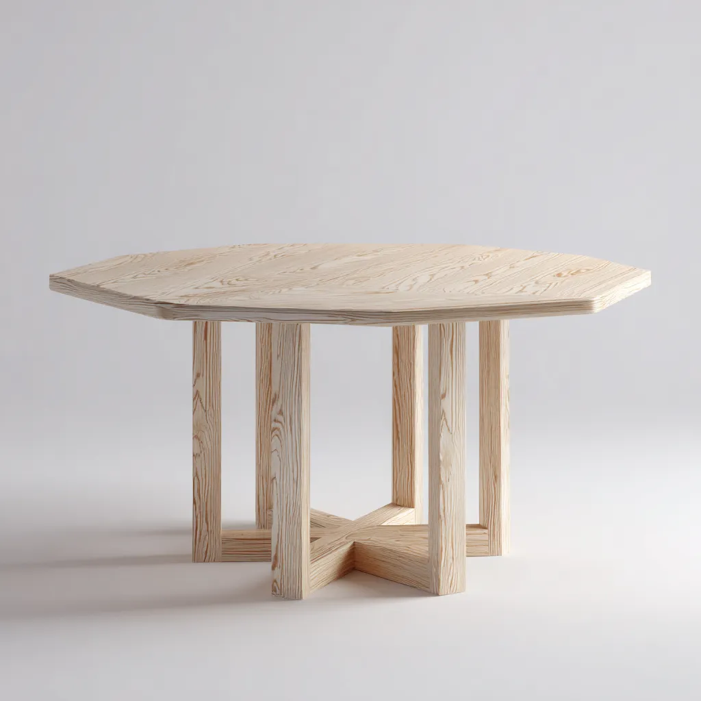 Tavolo da pranzo legno massello 150x150x76 cm naturale design classico-Abodeosa