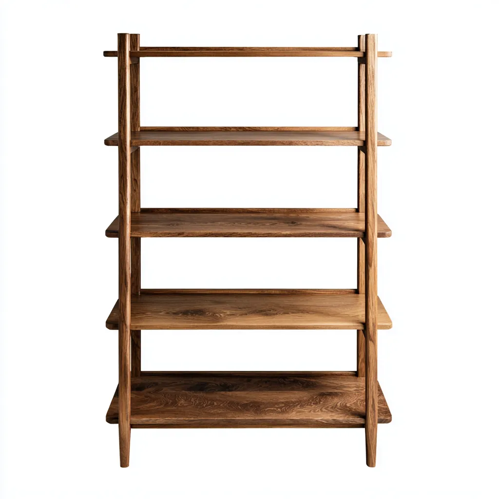 Librerie in legno massello 80x30x150 cm - marrone - adatto al soggiorno - design moderno-Abodeosa