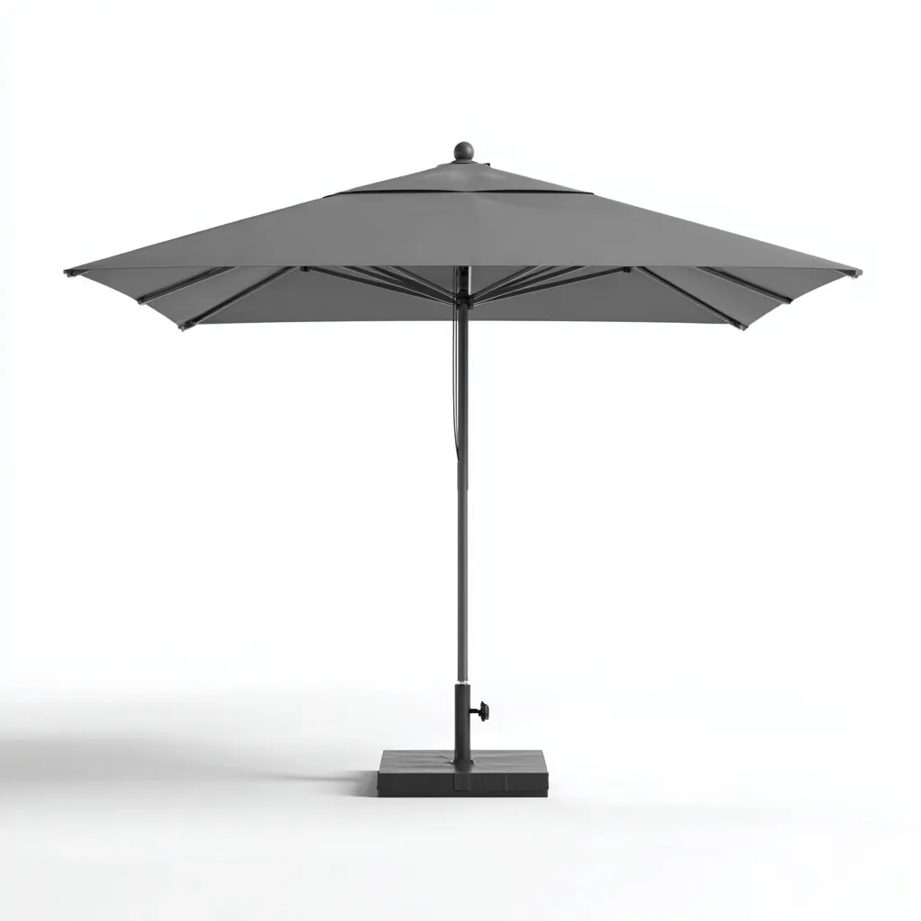 Ombrelloni da giardino metallo tessuto 200x200x250 cm grigio per esterni design moderno-Abodeosa