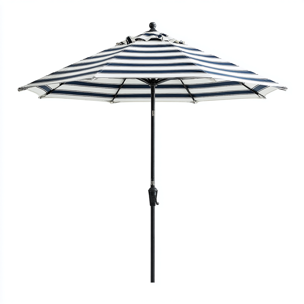 Ombrelloni da giardino in poliestere 270x270x240 cm - blu e bianco - design moderno-Abodeosa