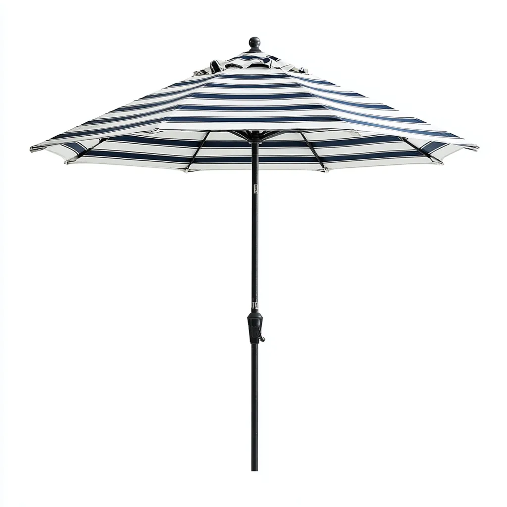 Ombrelloni da giardino in poliestere 270x270x240 cm - blu e bianco - design moderno-Abodeosa