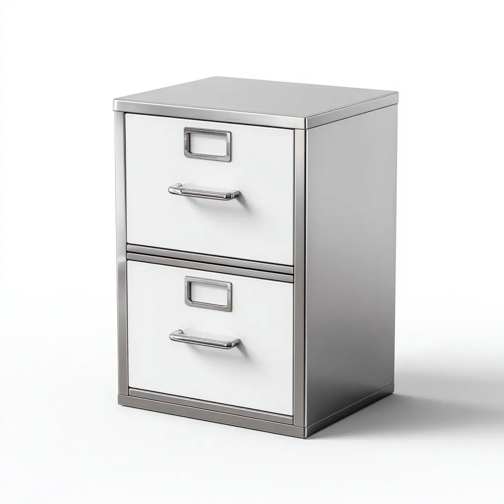 Armadio per ufficio metallo 40x45x70 cm bianco-grigio - archivio compatto-Abodeosa