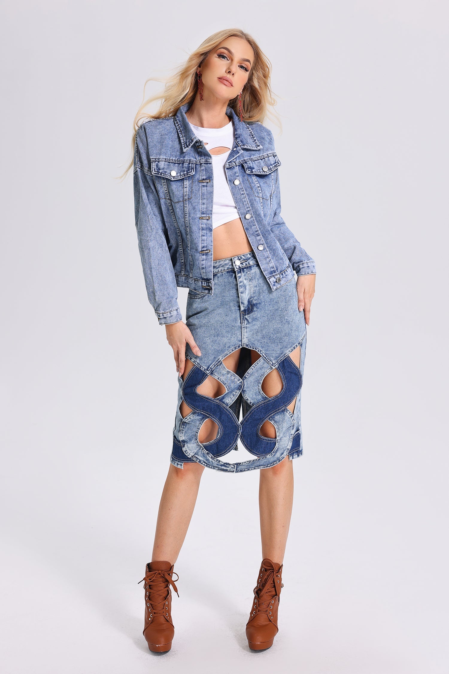 Ferean Illusion Cutout Skirt