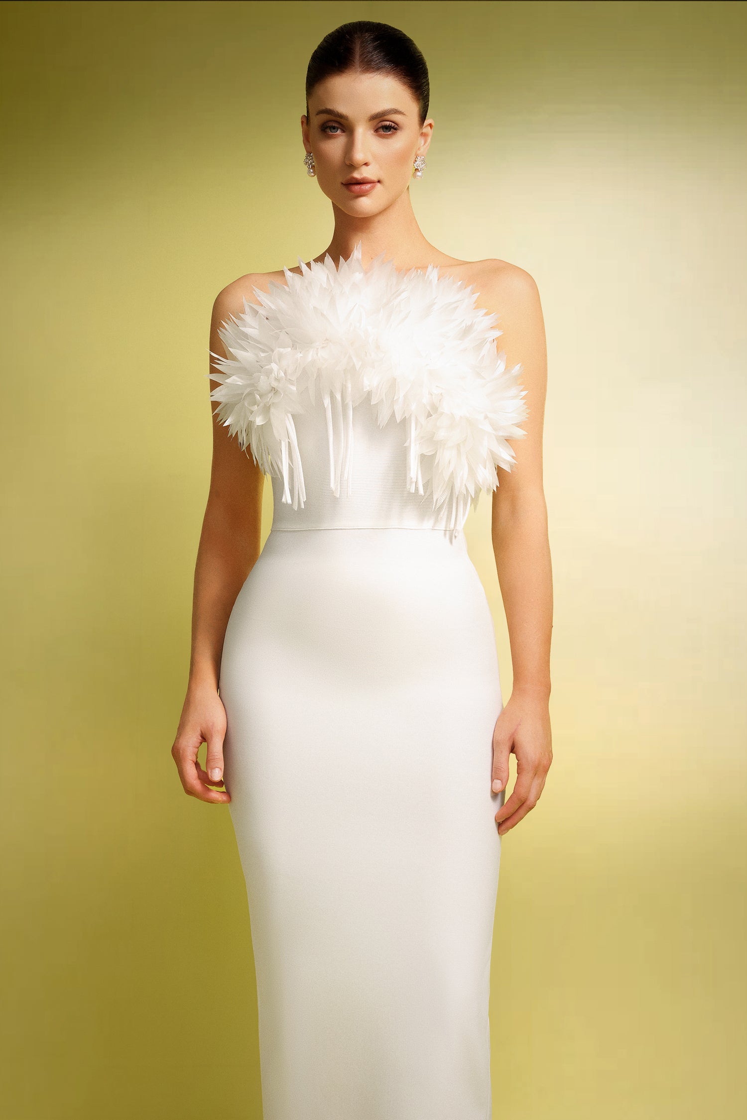 Rafik Sleeveless Flowers Tassels Bandage Maxi Dress