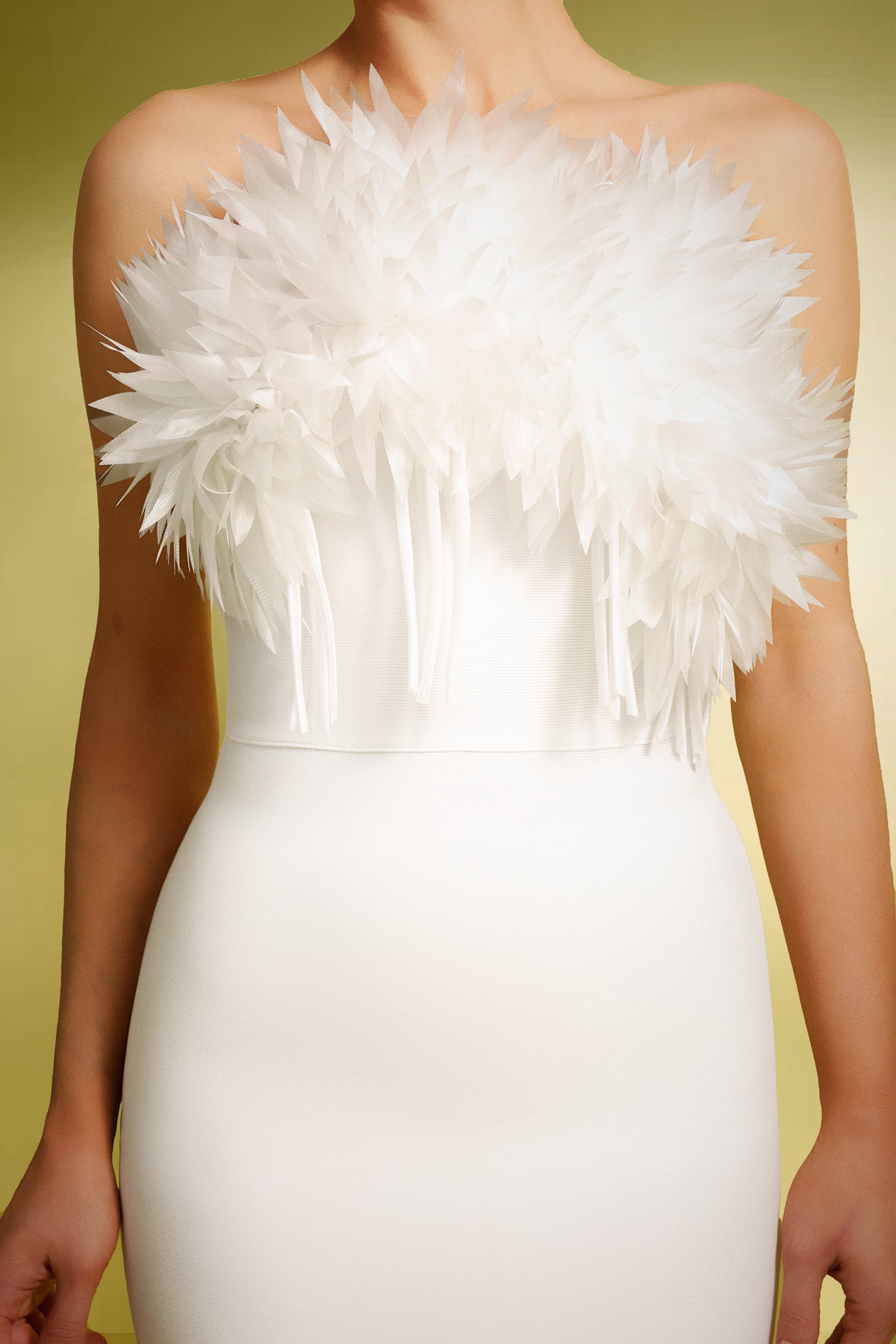 Rafik Sleeveless Flowers Tassels Bandage Maxi Dress