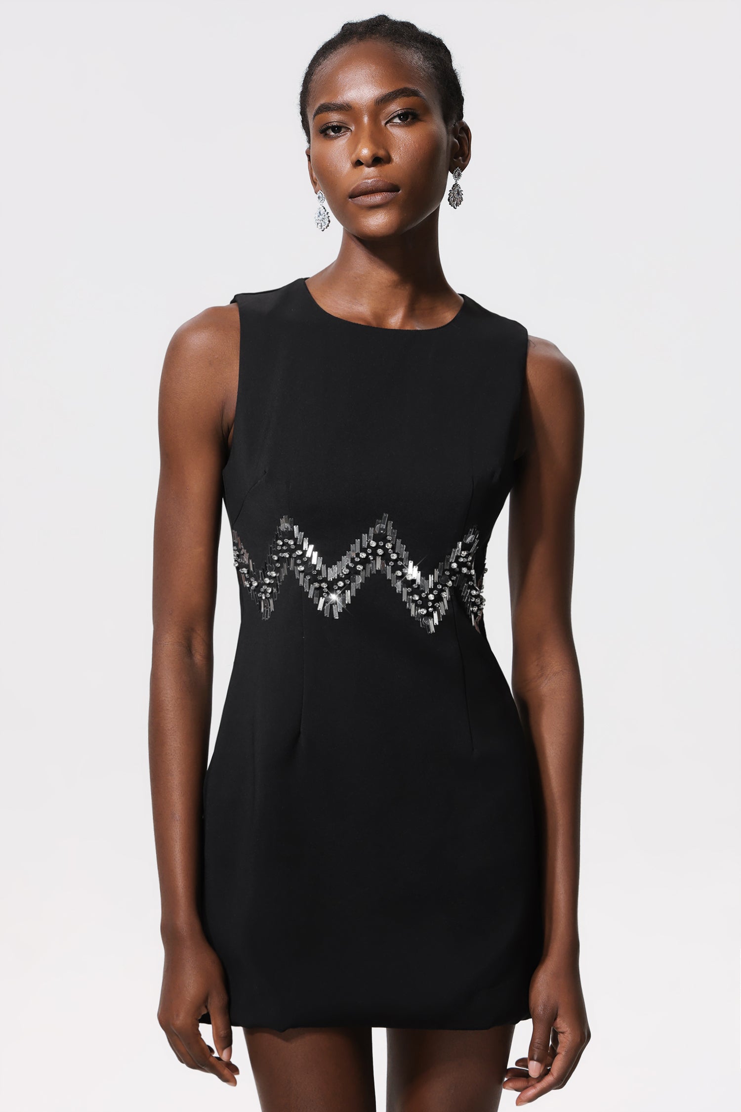 Hilvis Sequin Sleeveless Mini Dress