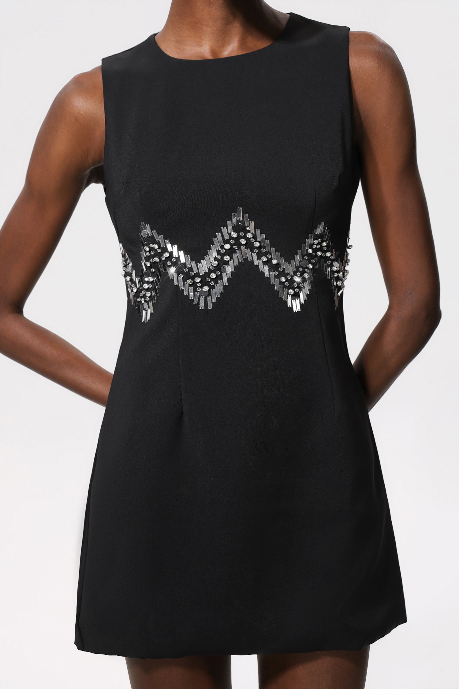 Hilvis Sequin Sleeveless Mini Dress