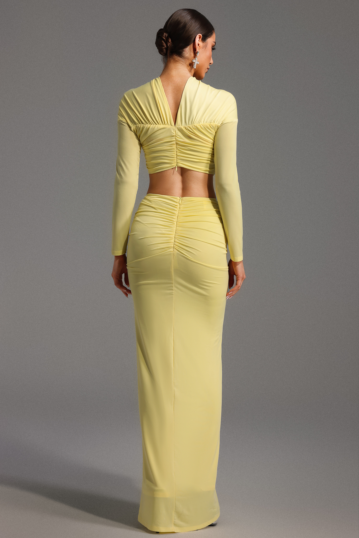 Kendall Long Sleeve Knot Maxi Dress