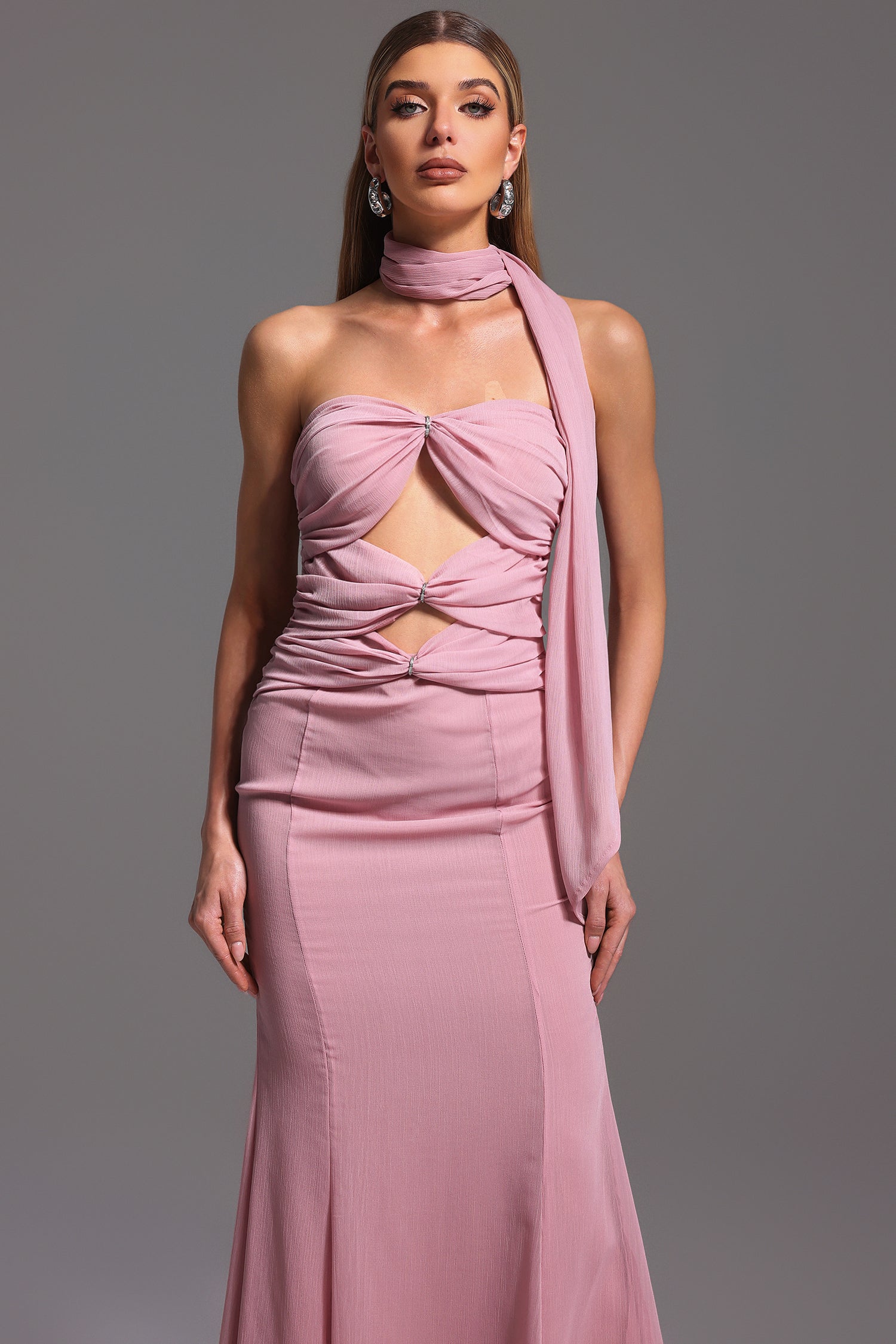 Kadence Sleeveless Hollow Out  Maxi Dress