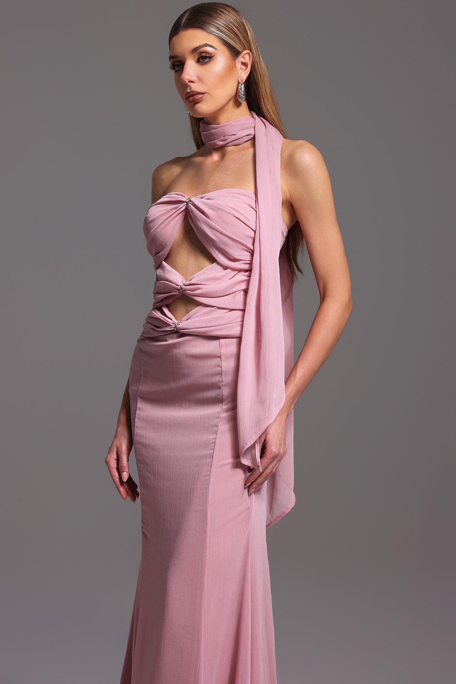 Kadence Sleeveless Hollow Out  Maxi Dress