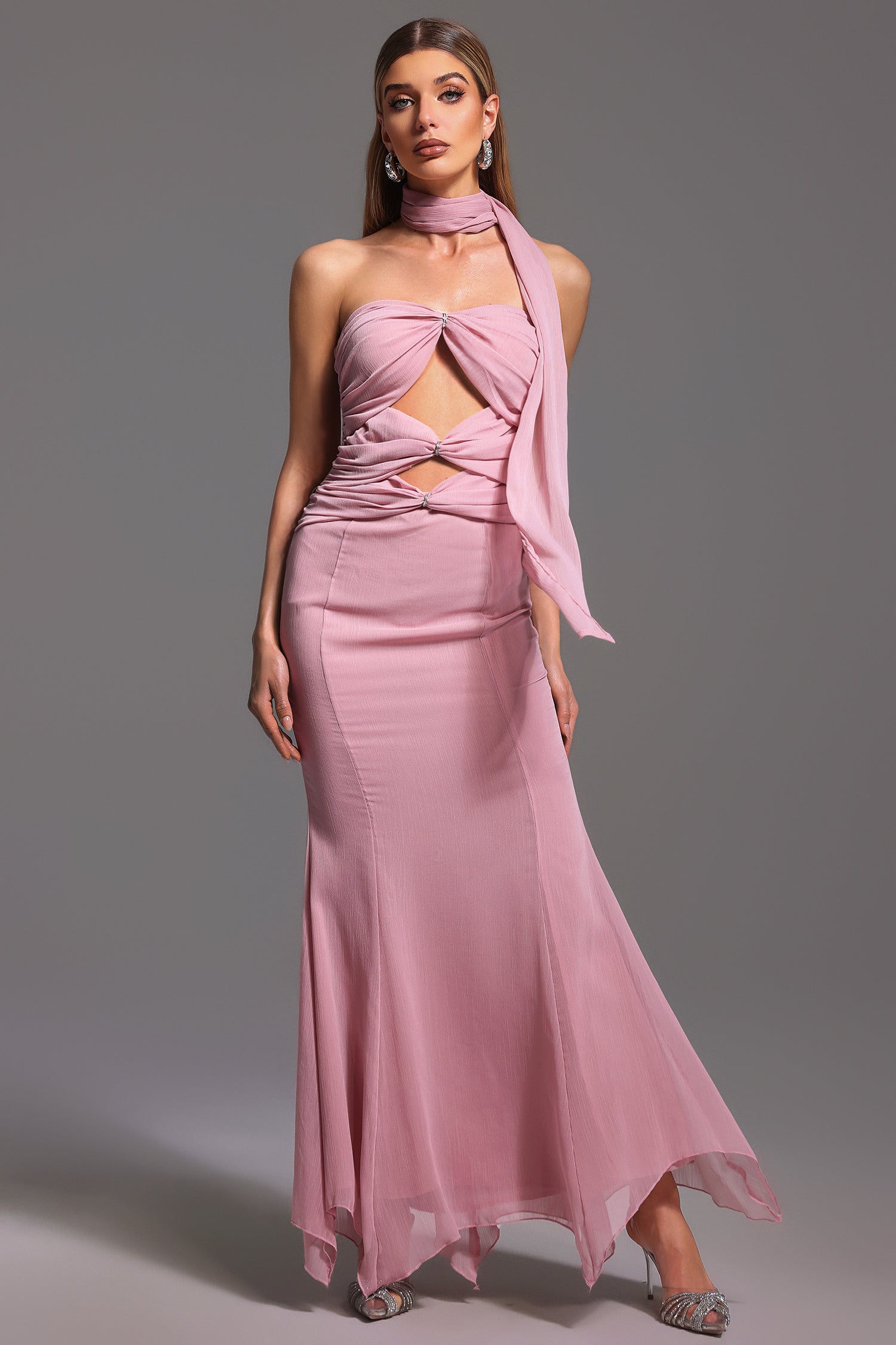 Kadence Sleeveless Hollow Out  Maxi Dress