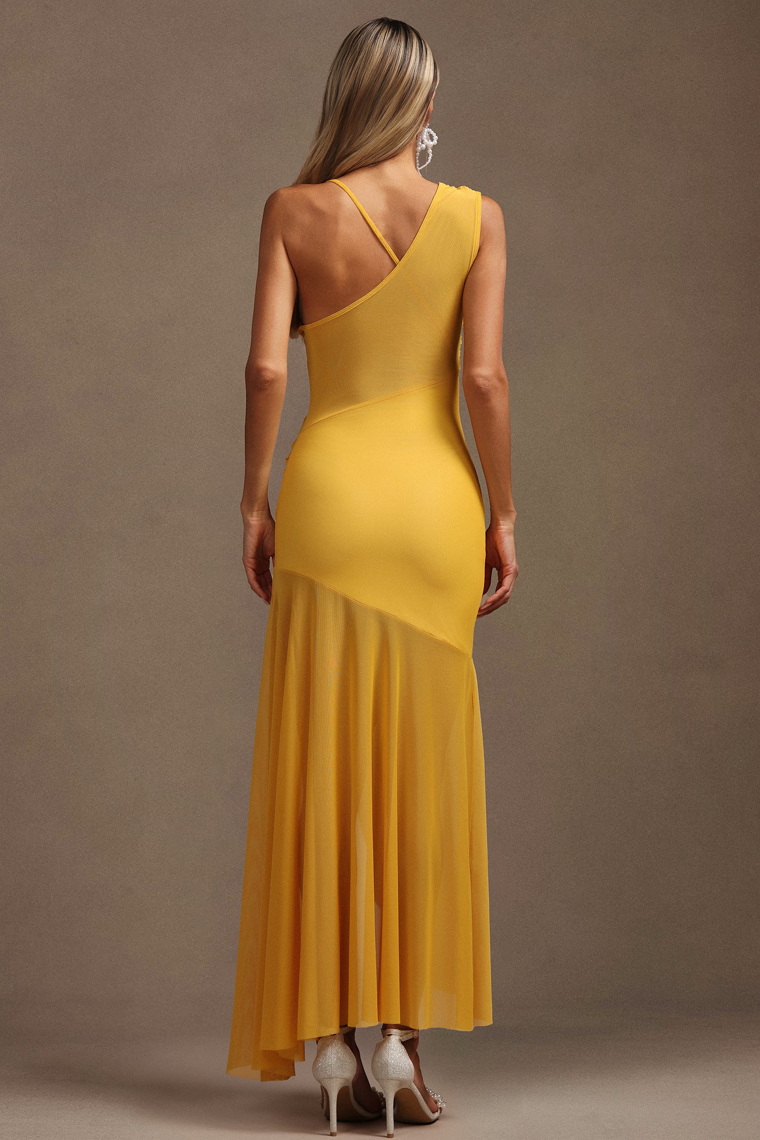 Rami Sleeveless Asymmetric Slit Maxi Dress