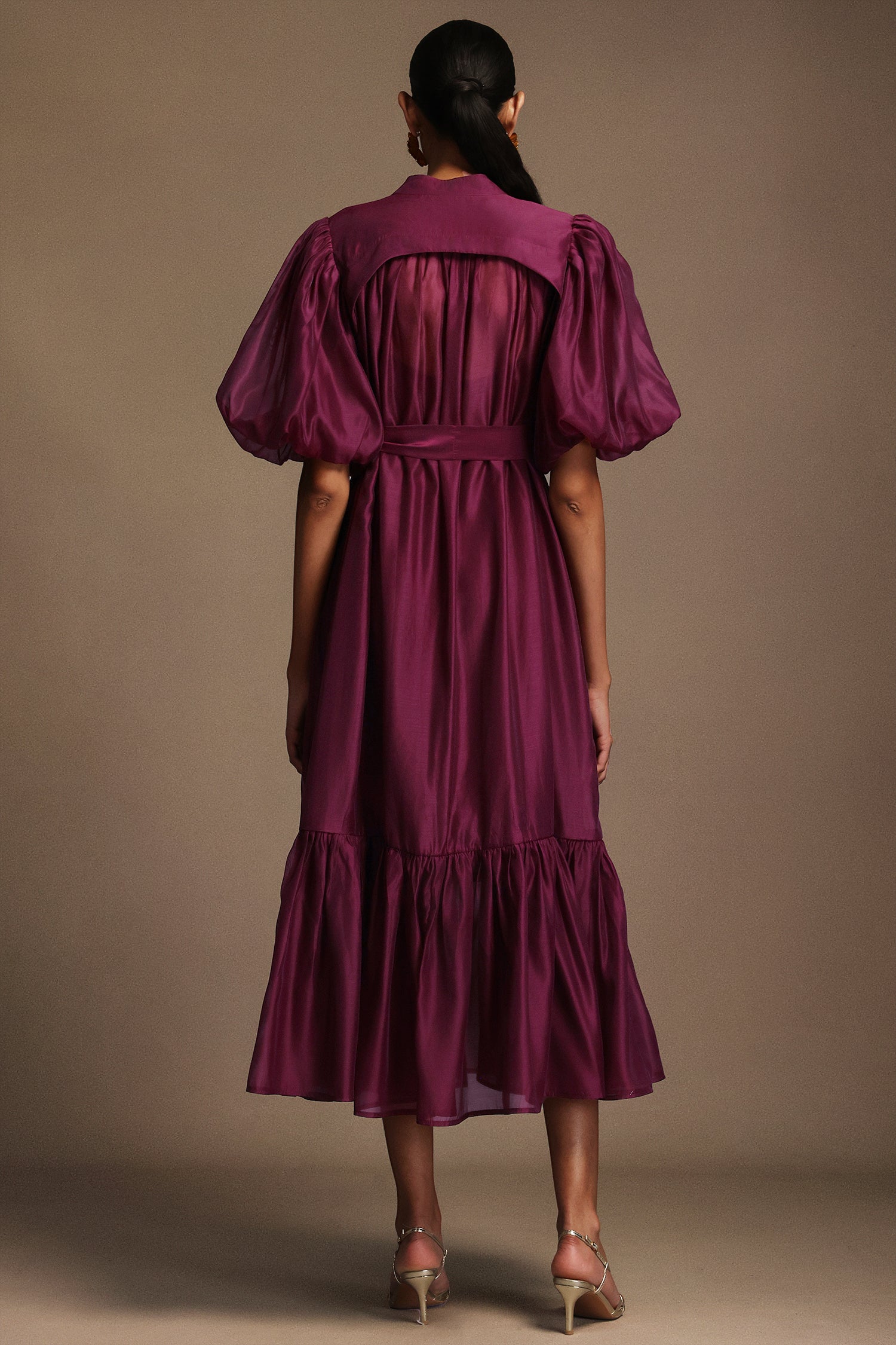 Dlasa Short Sleeves Round Neck Maxi Dress