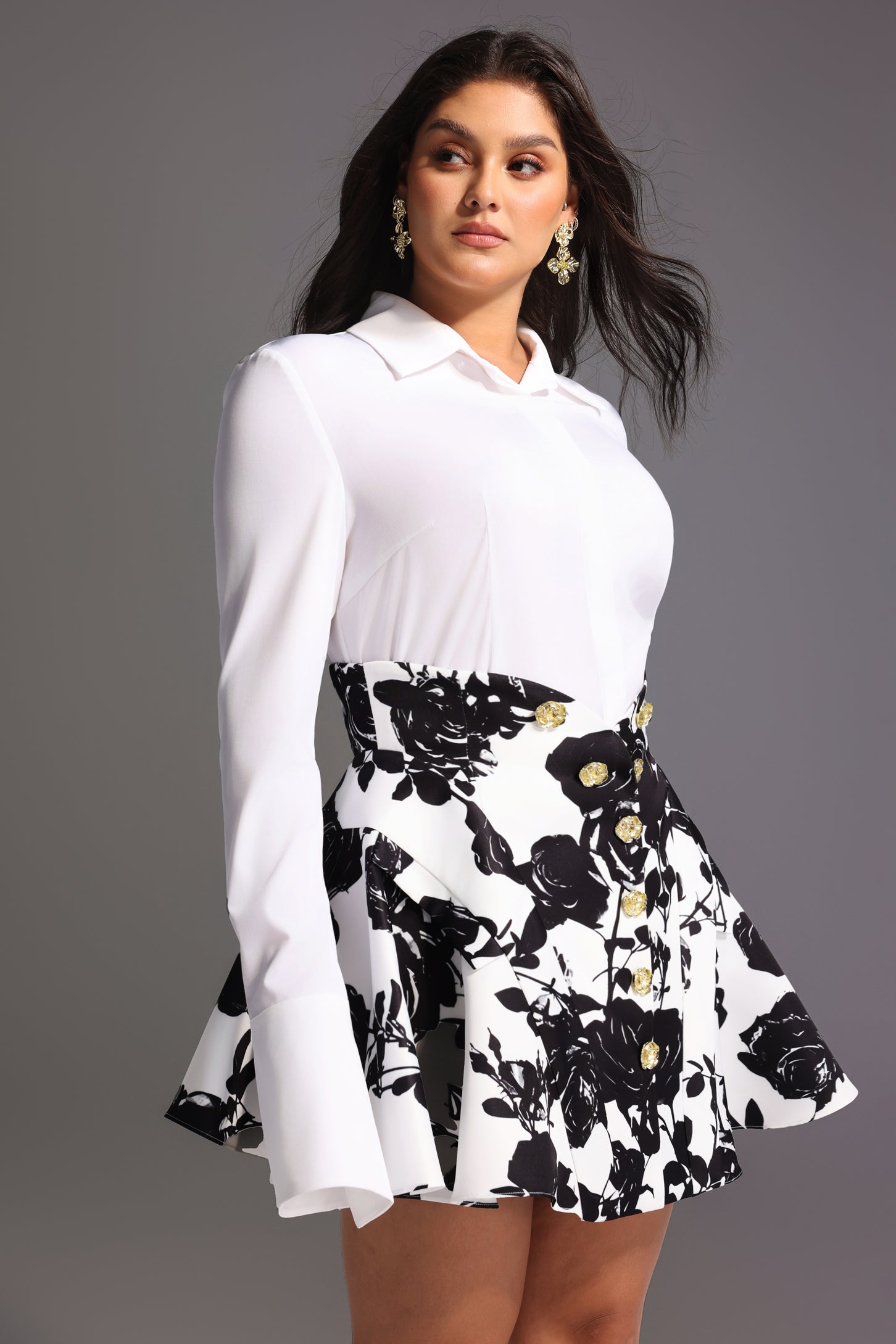 Uana Printing Mini Dress