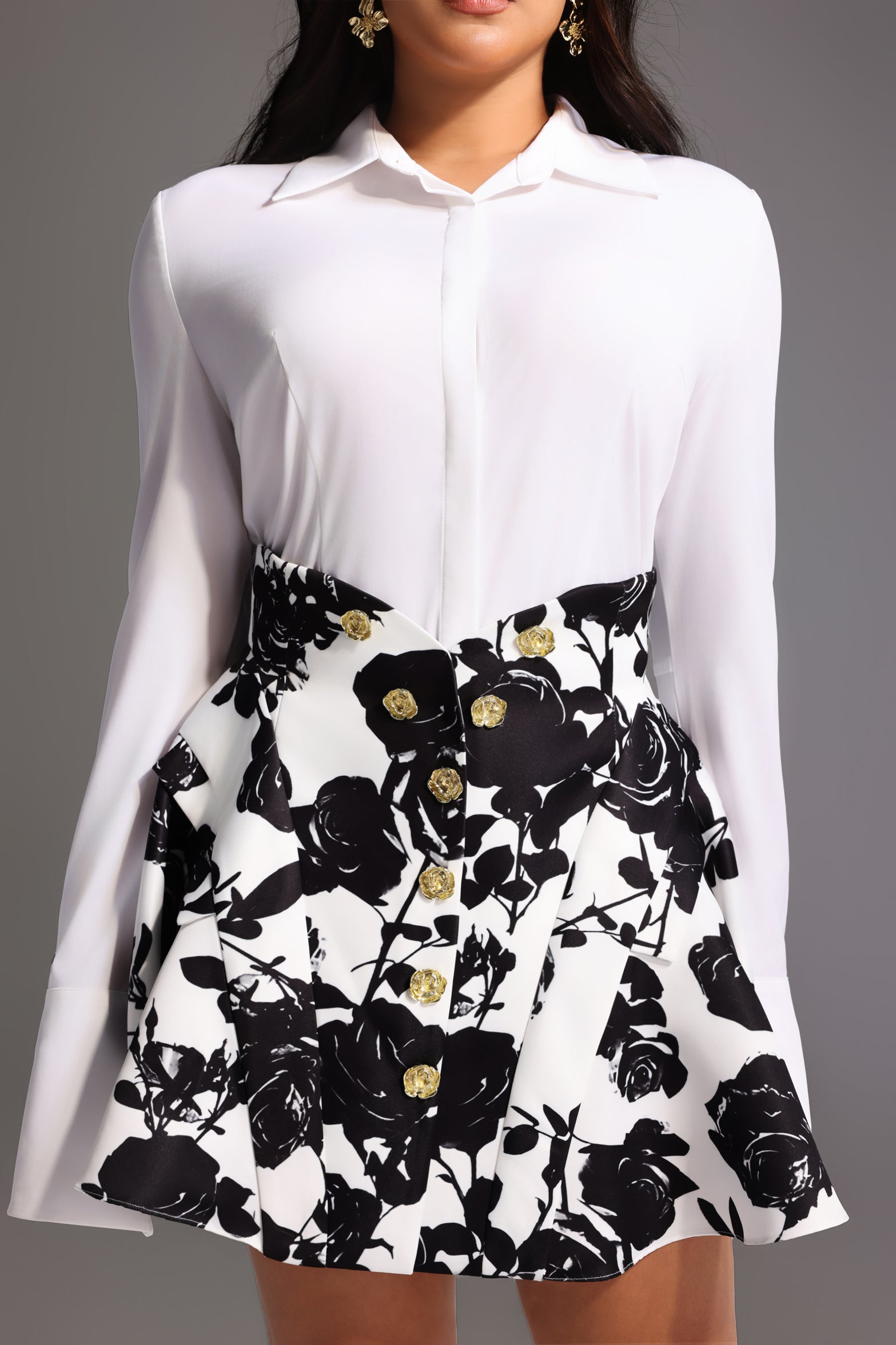 Uana Printing Mini Dress