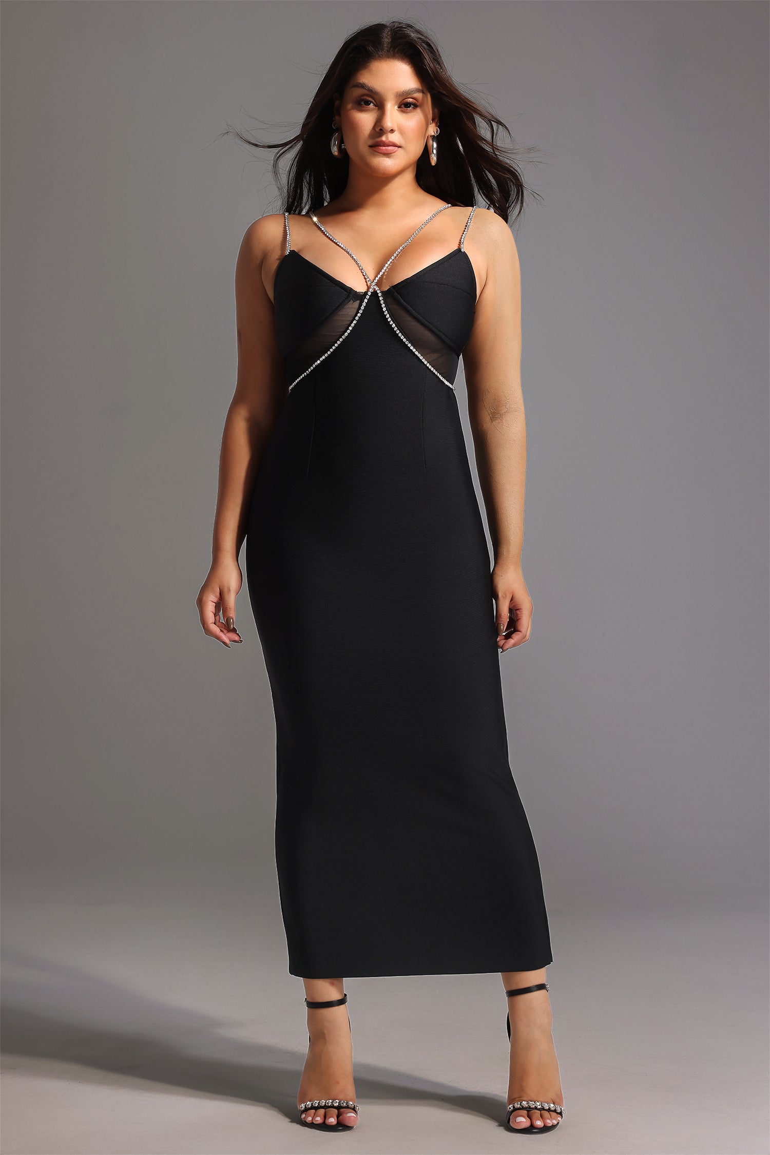 Sagia Diamond Maxi Bandage Dress