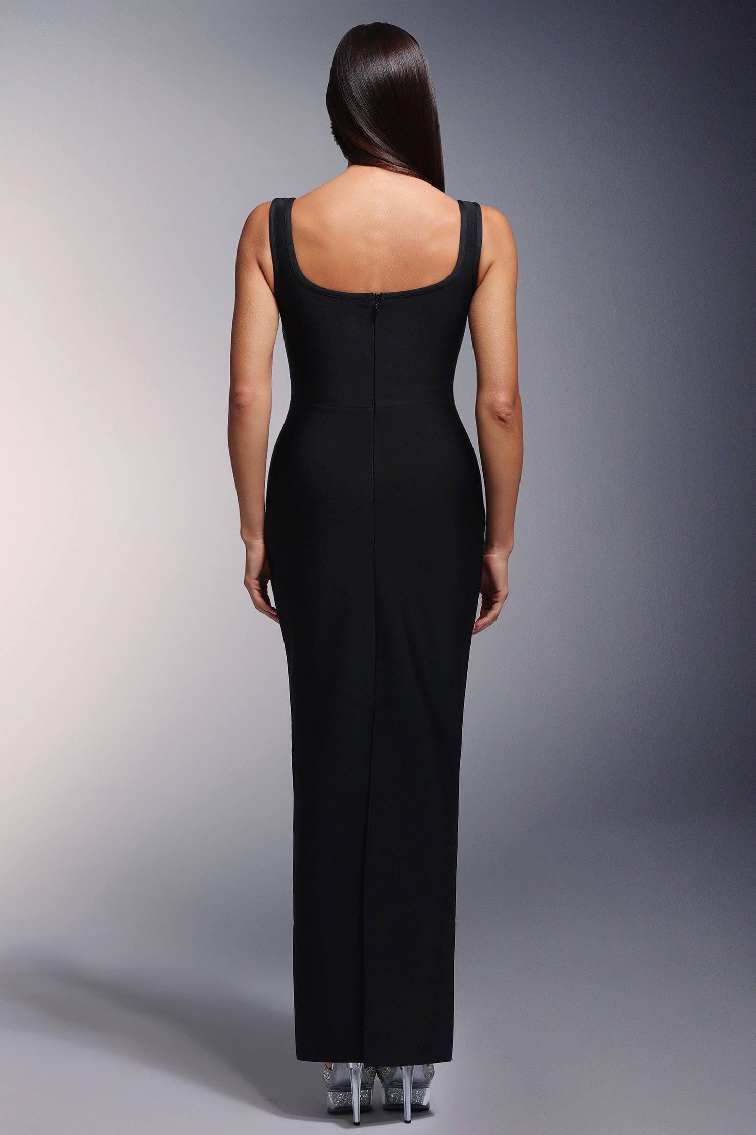 Selly Diamond Bandage Sleeveless Maxi Dress