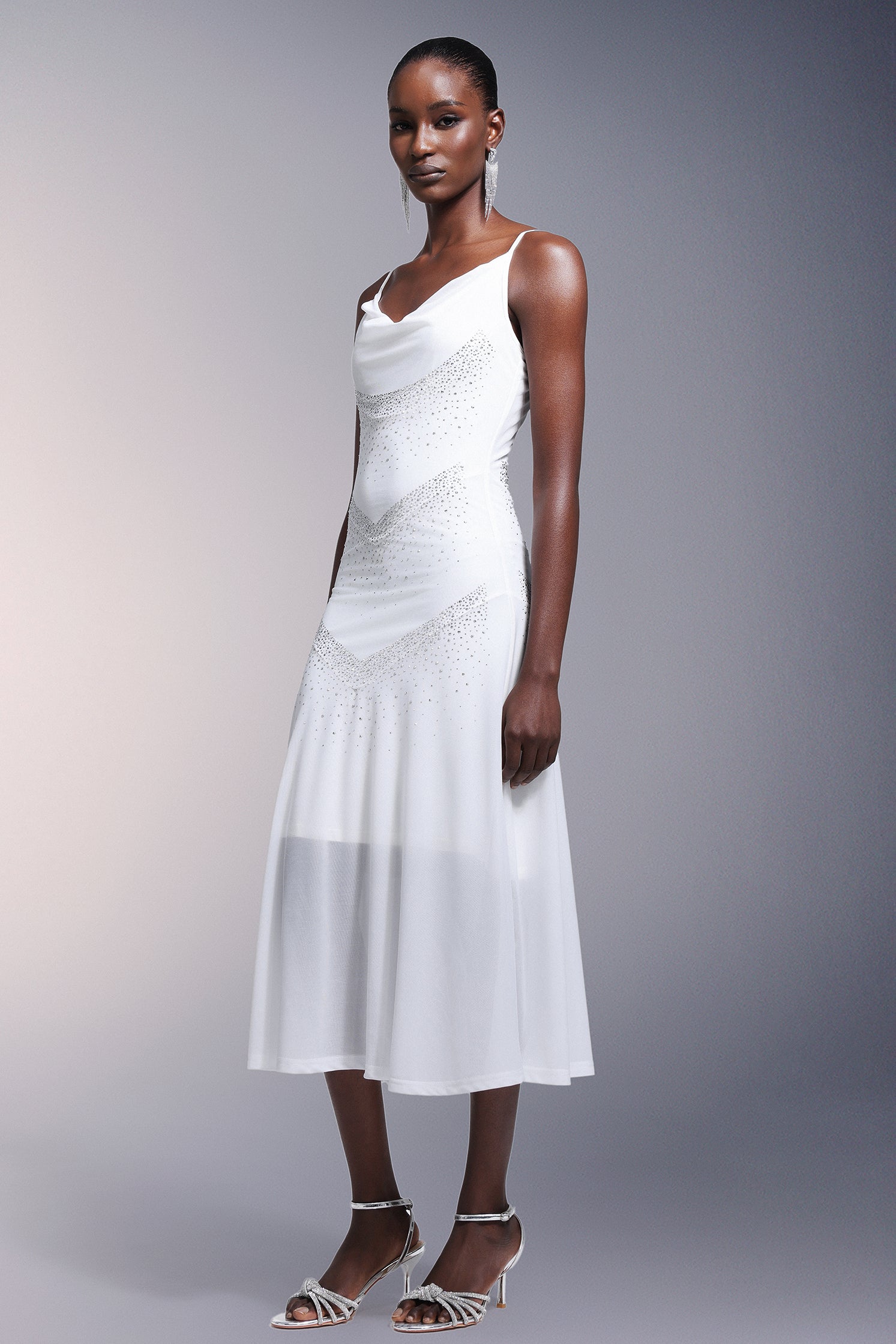 Kuller Diamond Sleeveless Midi Dress