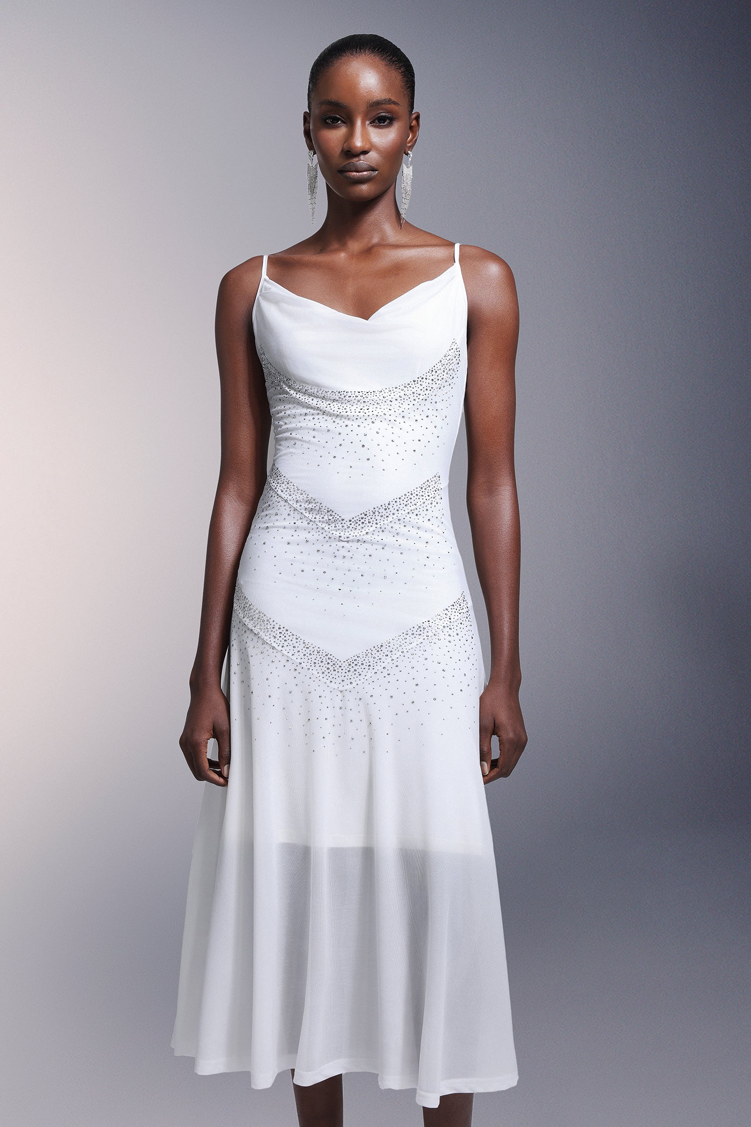 Kuller Diamond Sleeveless Midi Dress