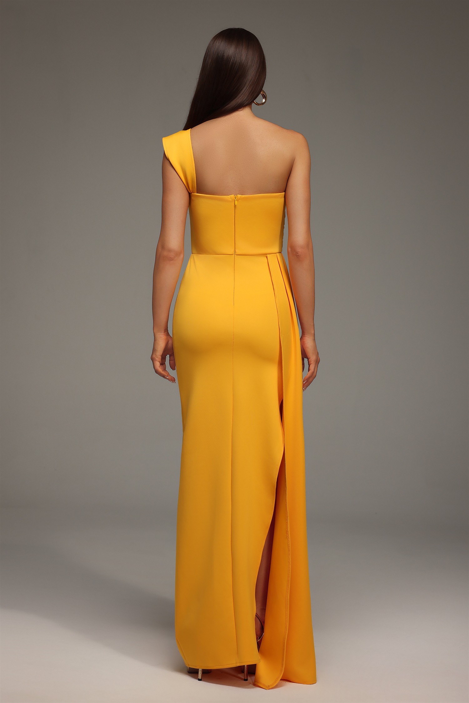 Olapa One Shoulder Slit Maxi Dress