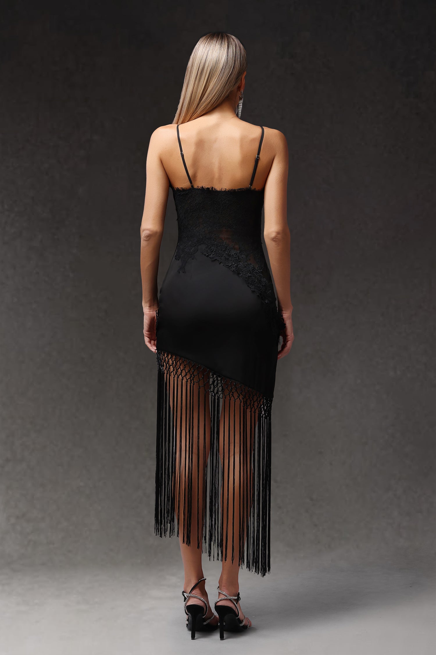 Gracie Sleevess Flowers Tassels Maxi Dress