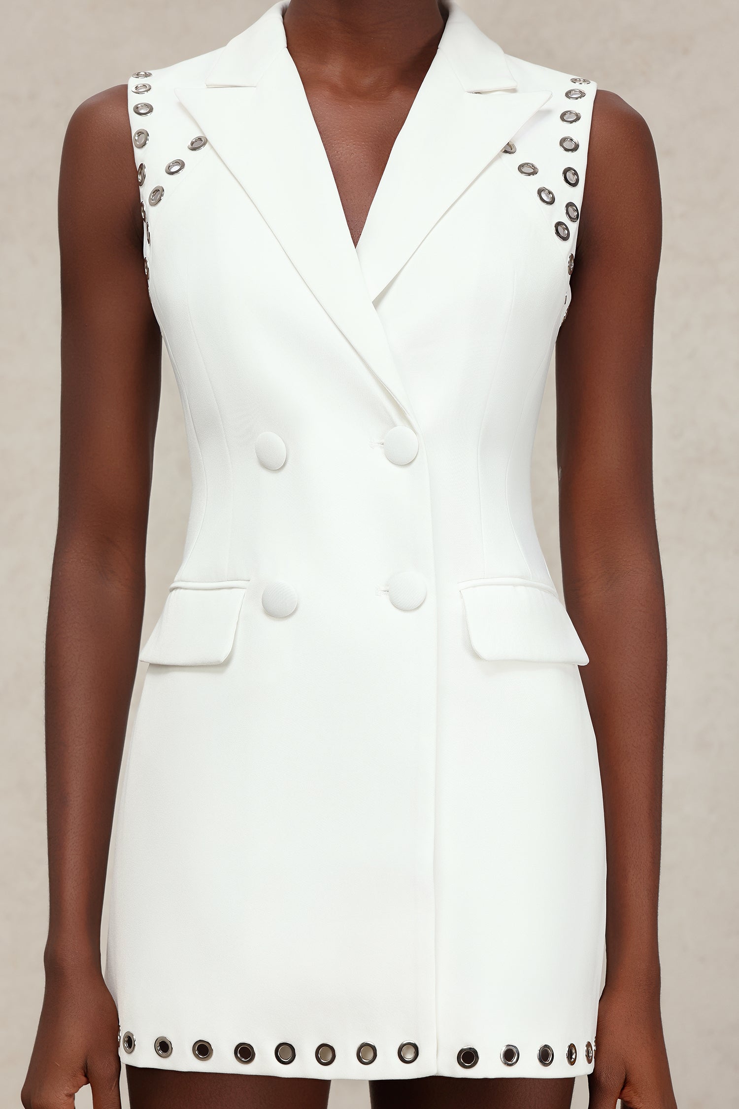 Eudase Sleeveless Suit Mini Dress