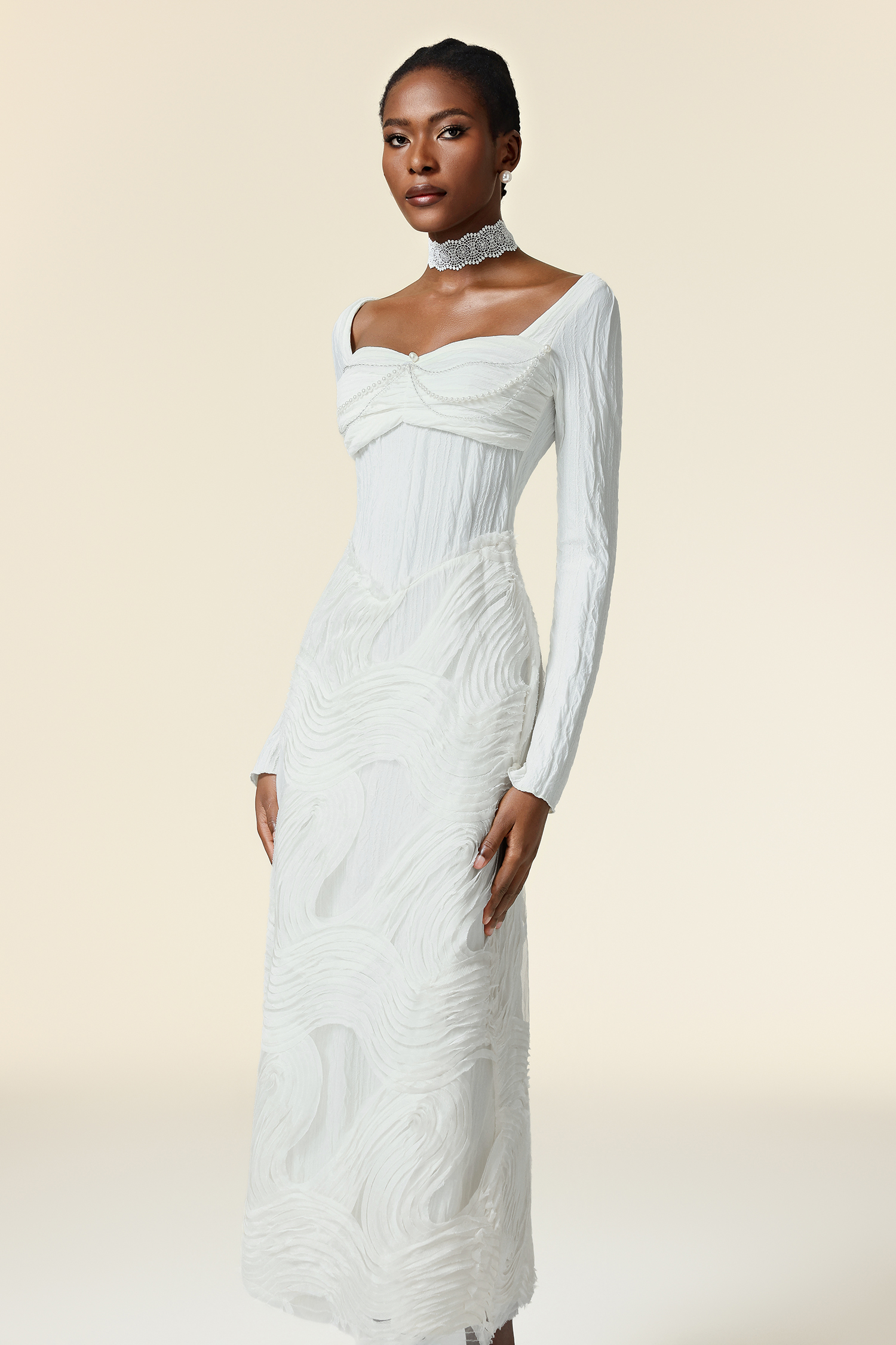 Erin Long Sleeves Maxi Dress