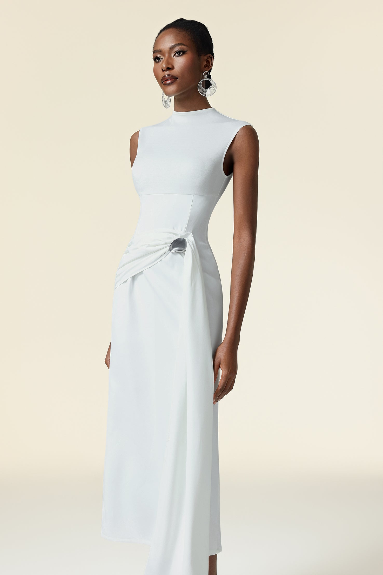 Kanma Sleeveless Streame Maxi Dress